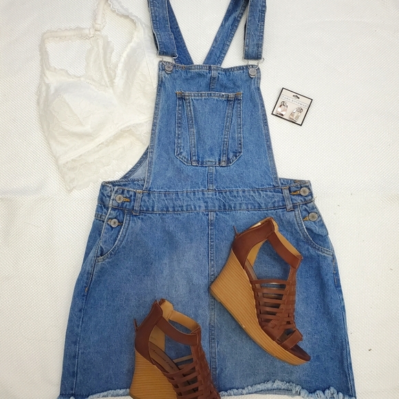 Denim overall Dress - Picture 2 of 4